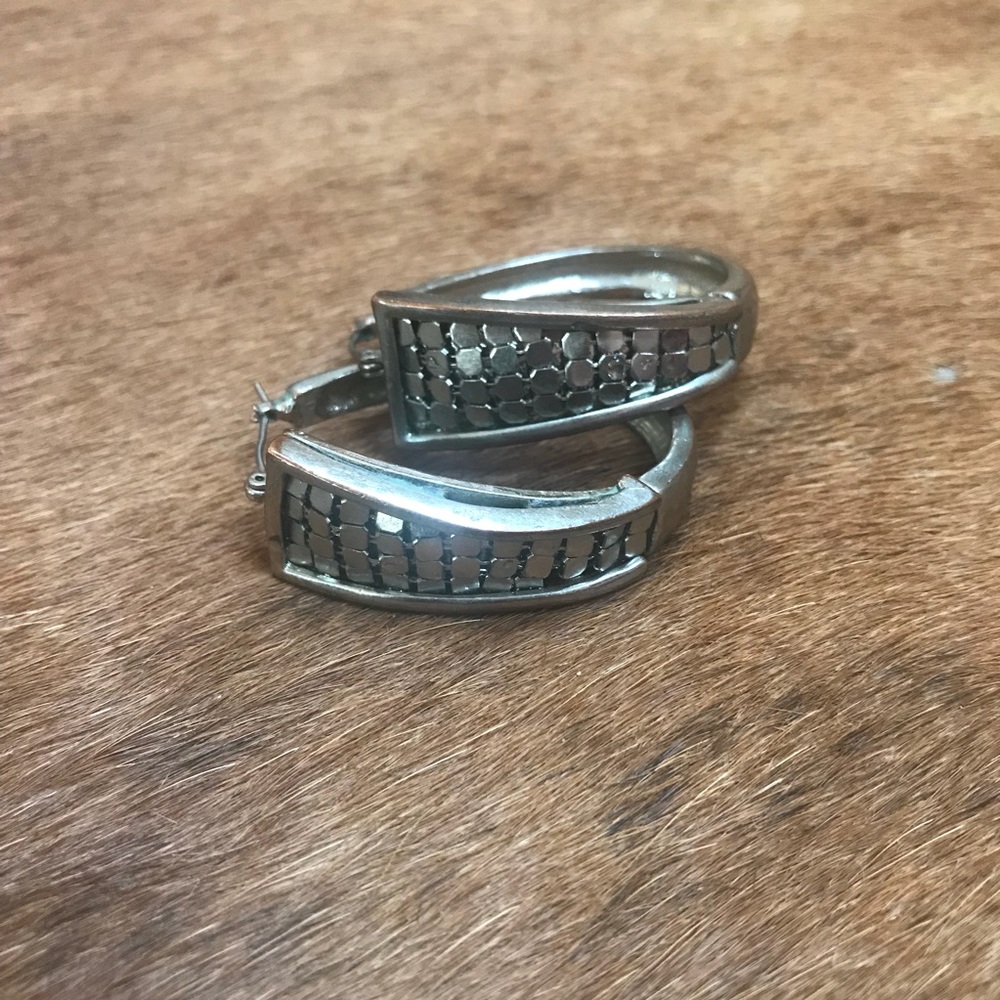 Silver earrings